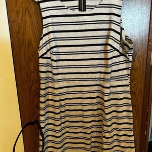 Maurices Black and White Striped Dress